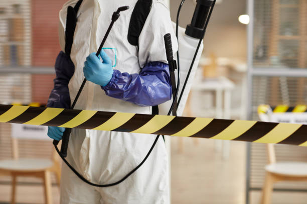 Professional Biohazard Cleanup technician working in Iona, FL